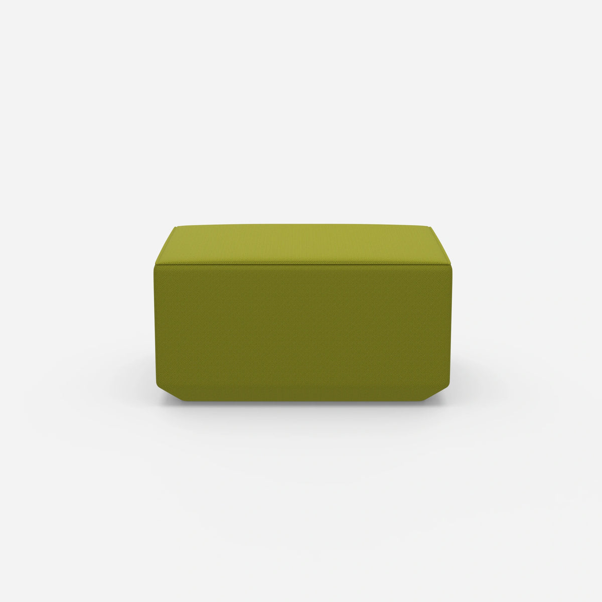 Sitzpouf in Grün von vorne