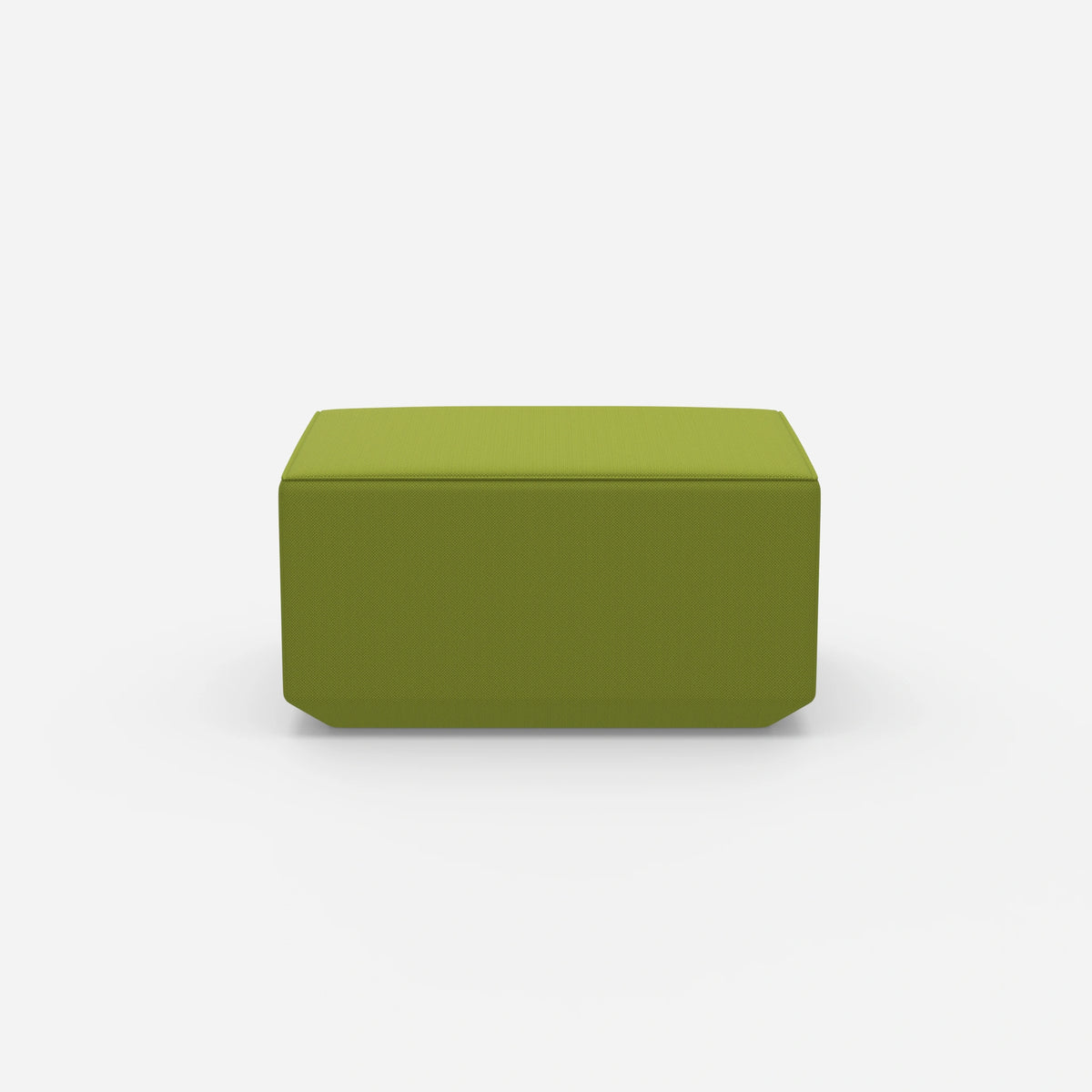 Sitzpouf in Grün von vorne