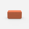 Sitzpouf in Orange von vorne