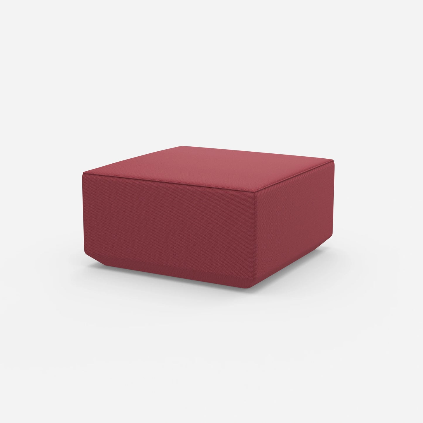 Sitzpouf pink von der Seite