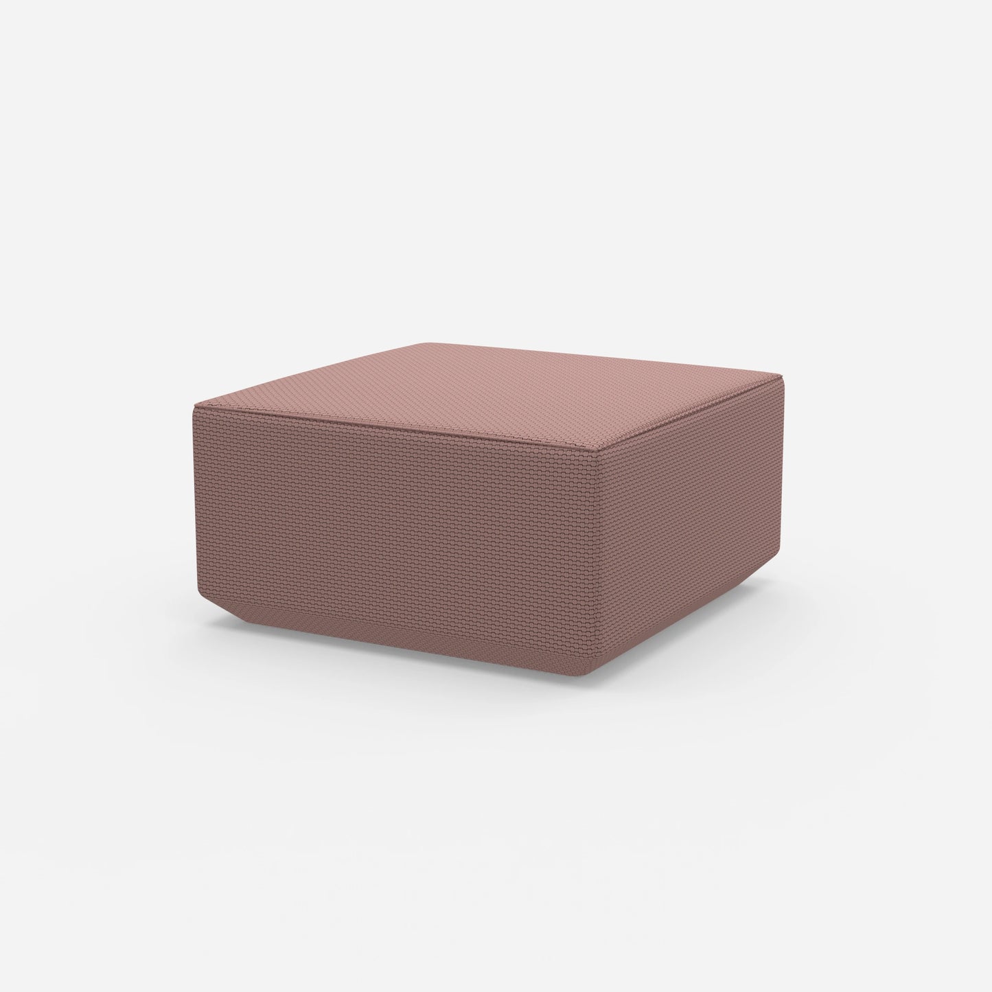 Sitzpouf pink von der Seite