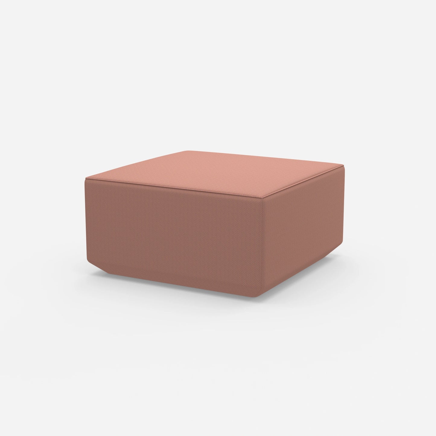 Sitzpouf pink von der Seite