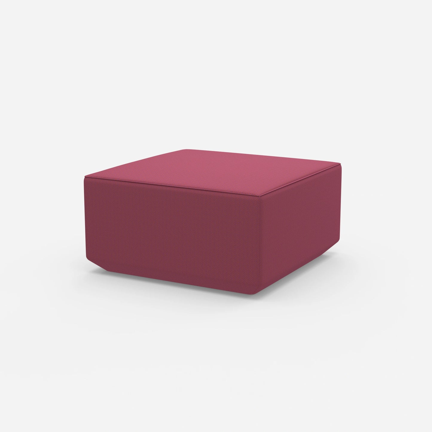 Sitzpouf pink von der Seite