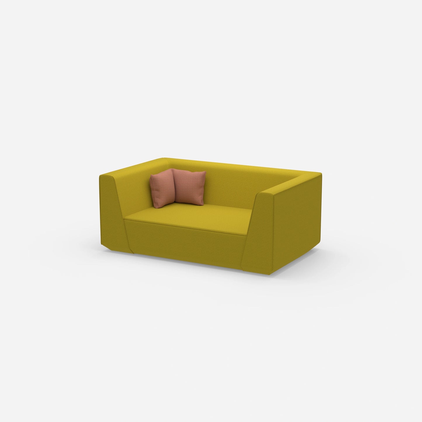 Sofa 2 Sitzer modern von der Seite
