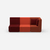 Sofa 3 Sitzer mit hoher Rückenlehne von vorne