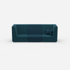 Blue sofa for 3 people from the front