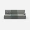 Sofa for 3 as home cinema from the front