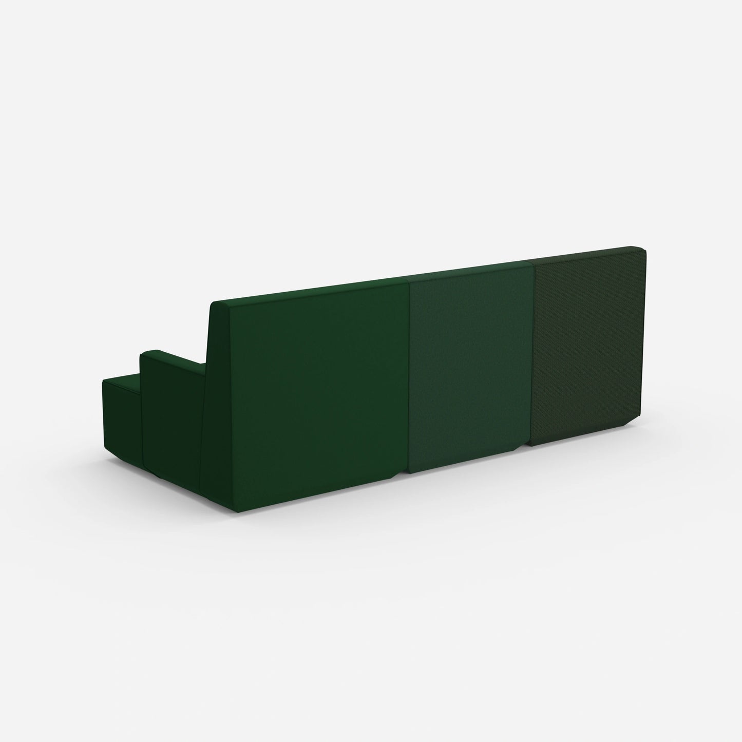 Sofa for 3 as a home theater from behind
