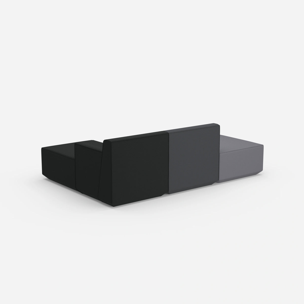 Sofa für 3 Personen von hinten