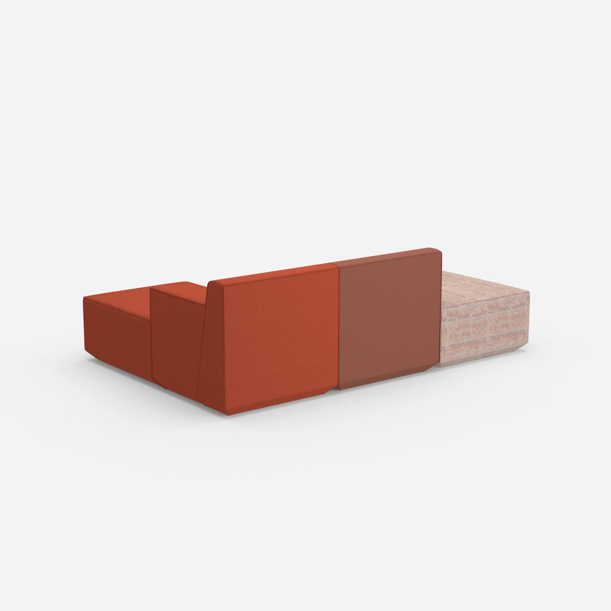 Sofa für 3 Personen von hinten