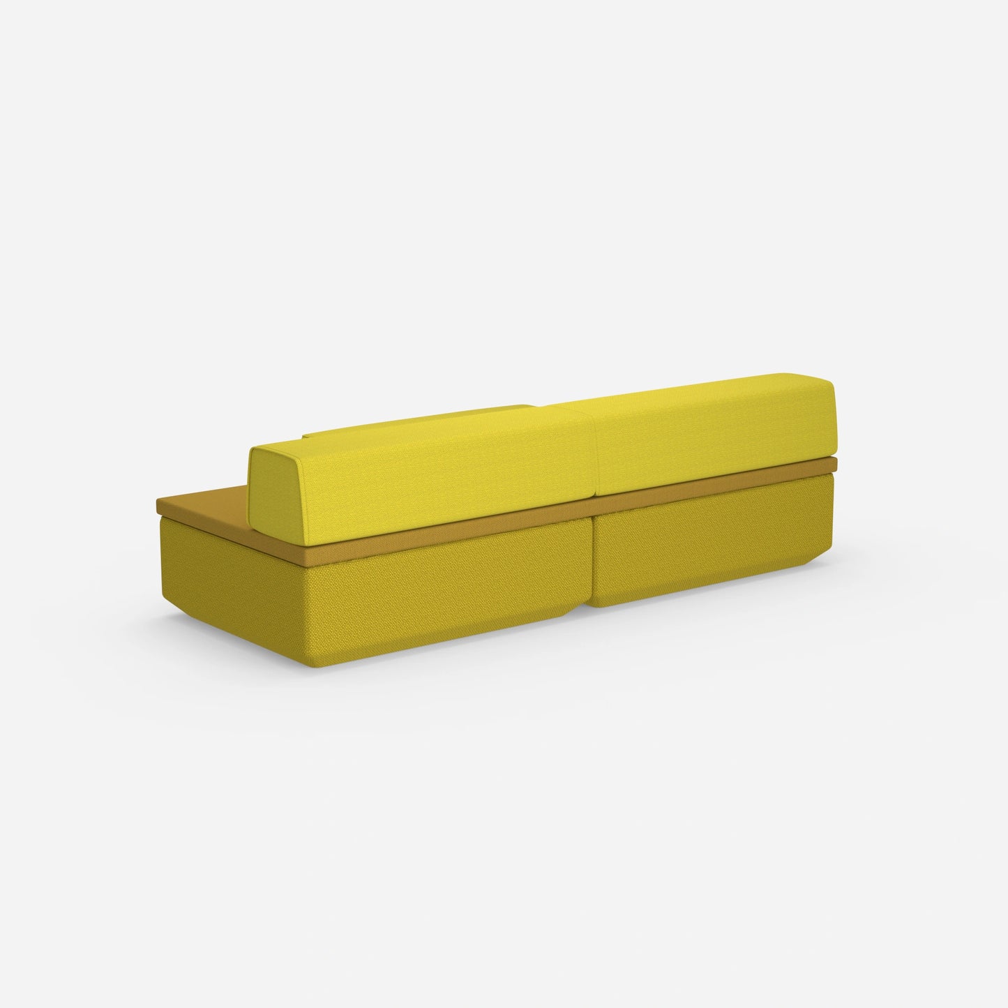 Sofa mit Schlaffunktion klein von hinten