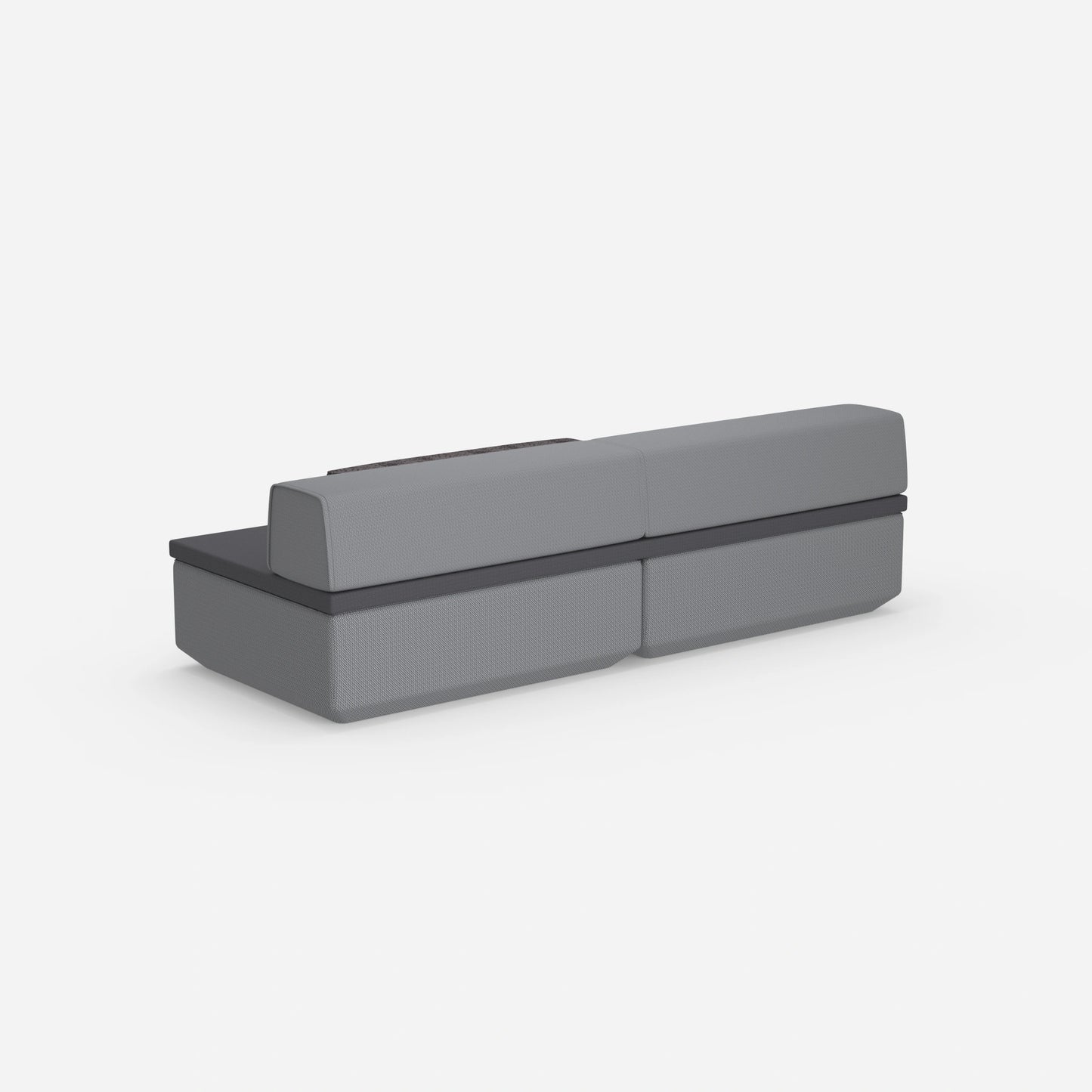 Sofa mit Schlaffunktion klein von hinten