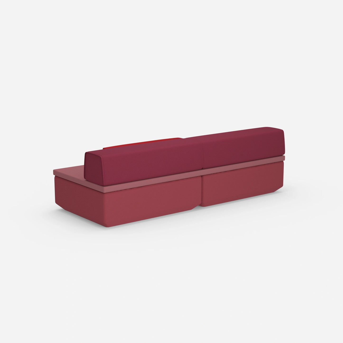 Sofa mit Schlaffunktion klein von hinten