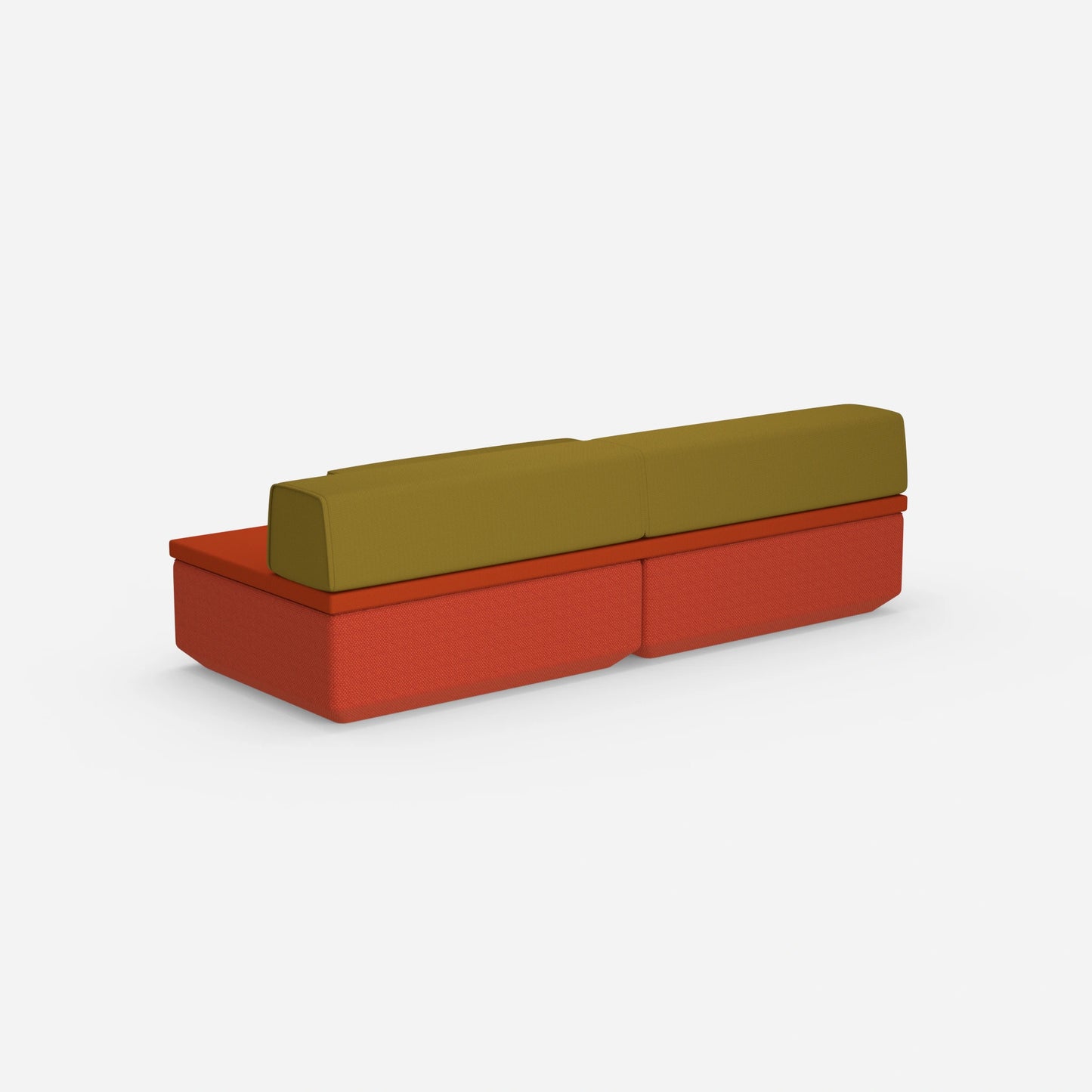 Sofa mit Schlaffunktion klein von hinten
