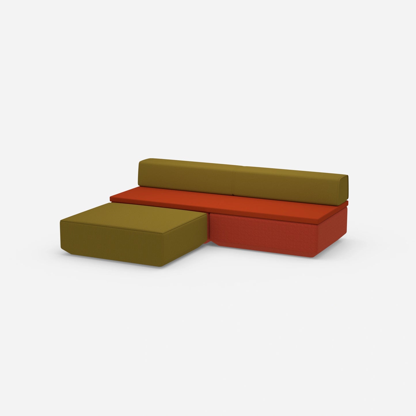 Sofa mit Schlaffunktion klein von der Seite
