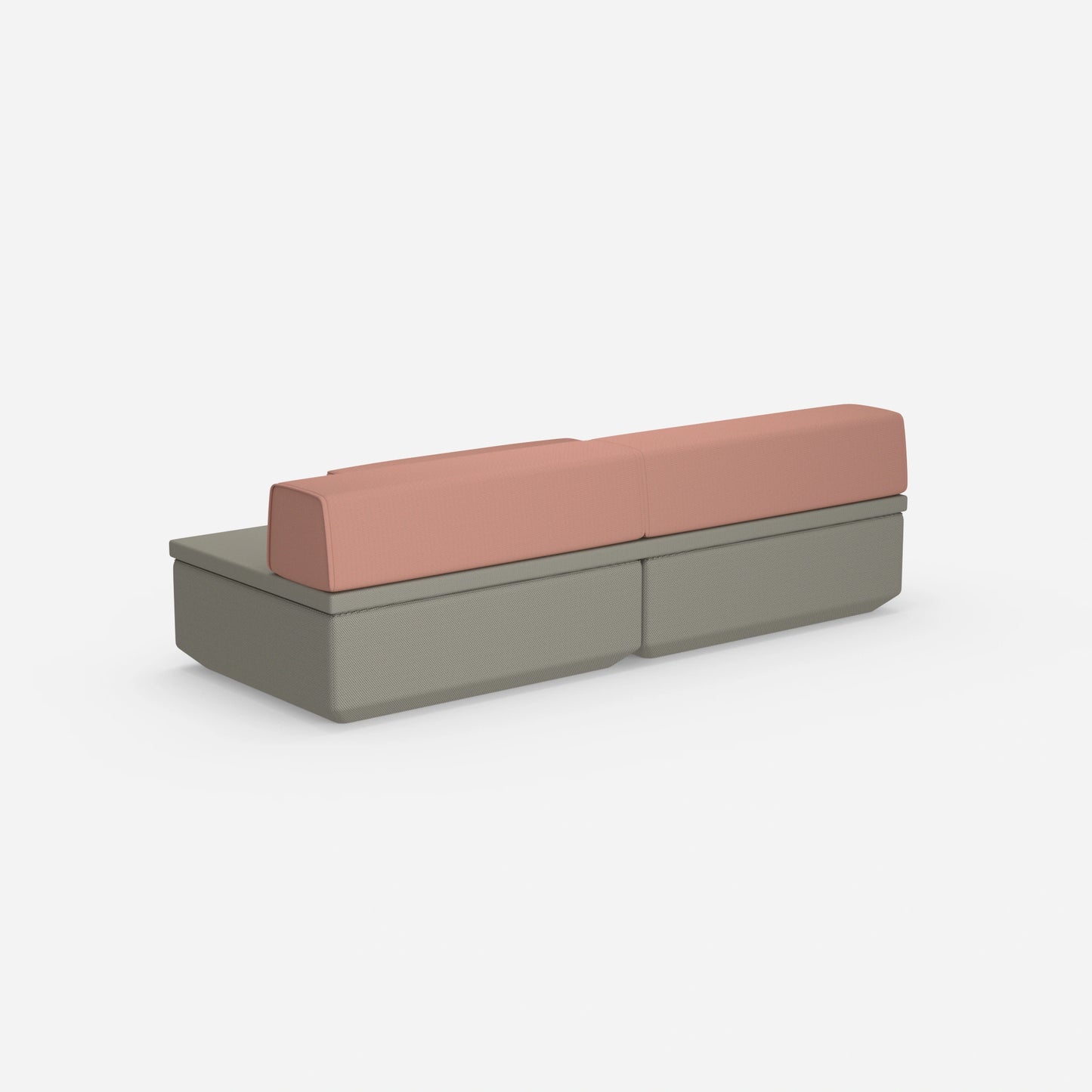 Sofa mit Schlaffunktion klein von hinten