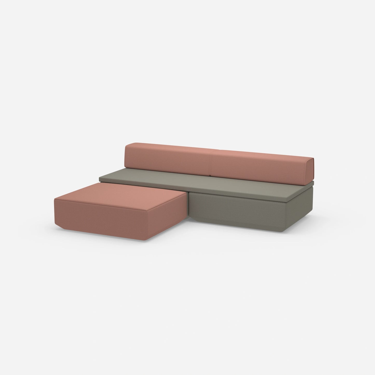 Sofa mit Schlaffunktion klein von der Seite