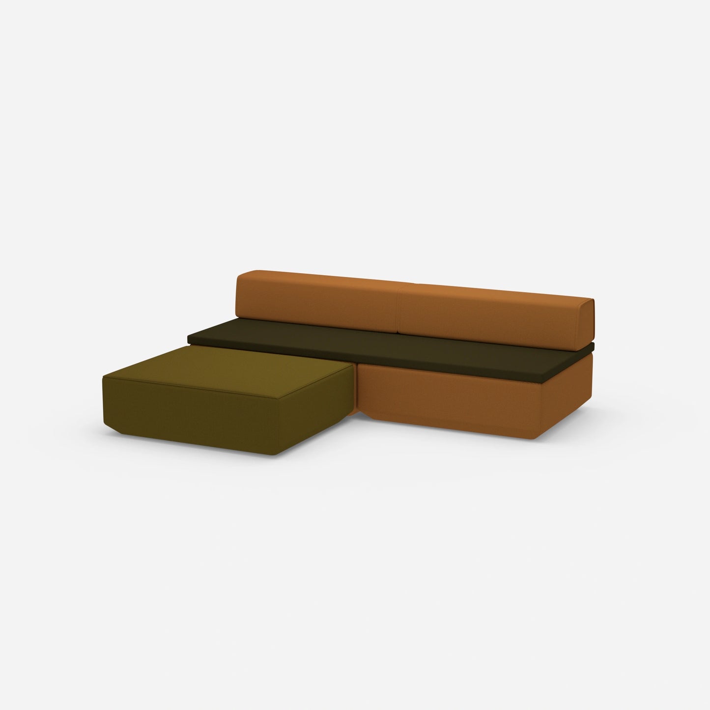 Sofa mit Schlaffunktion klein von der Seite