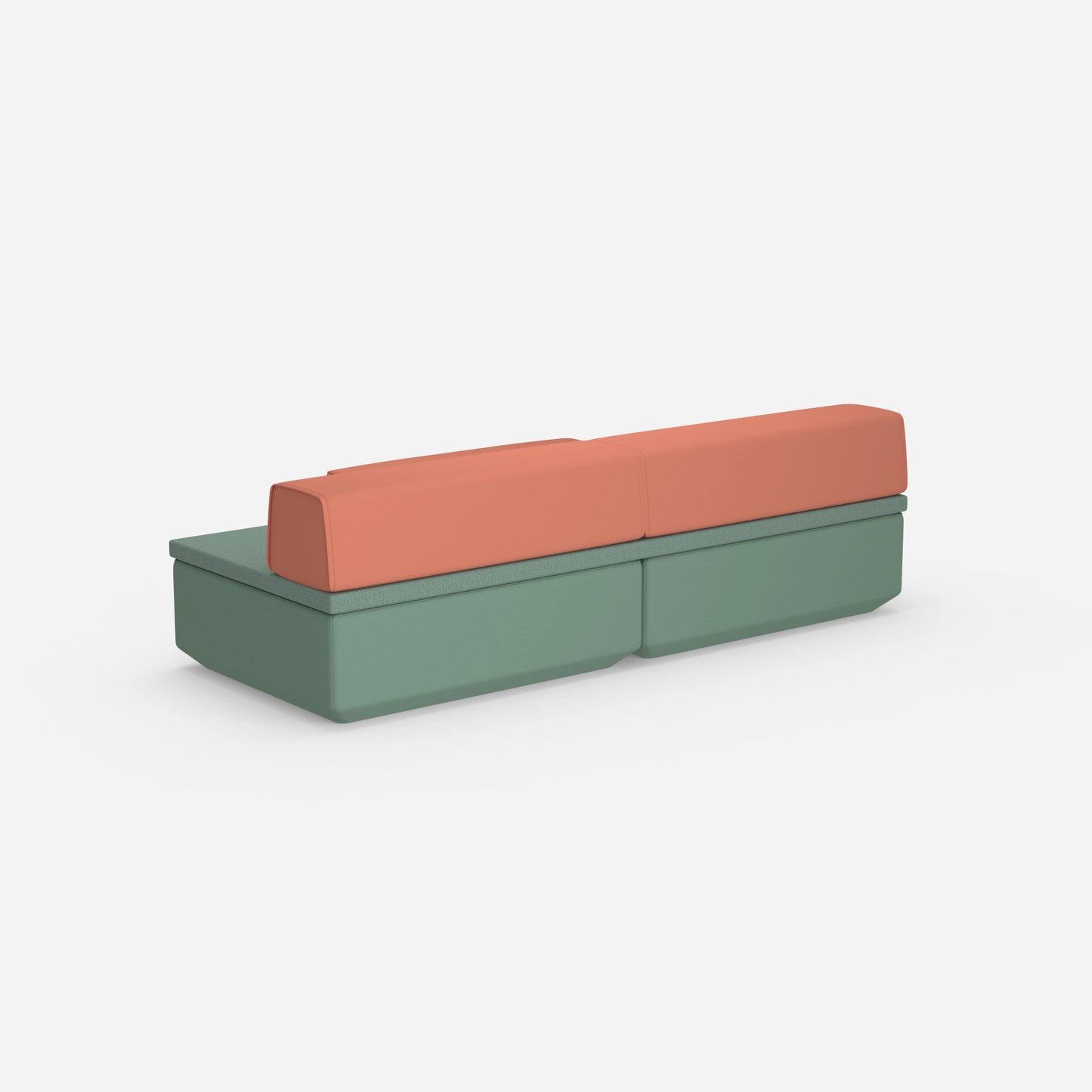 Sofa mit Schlaffunktion klein von hinten