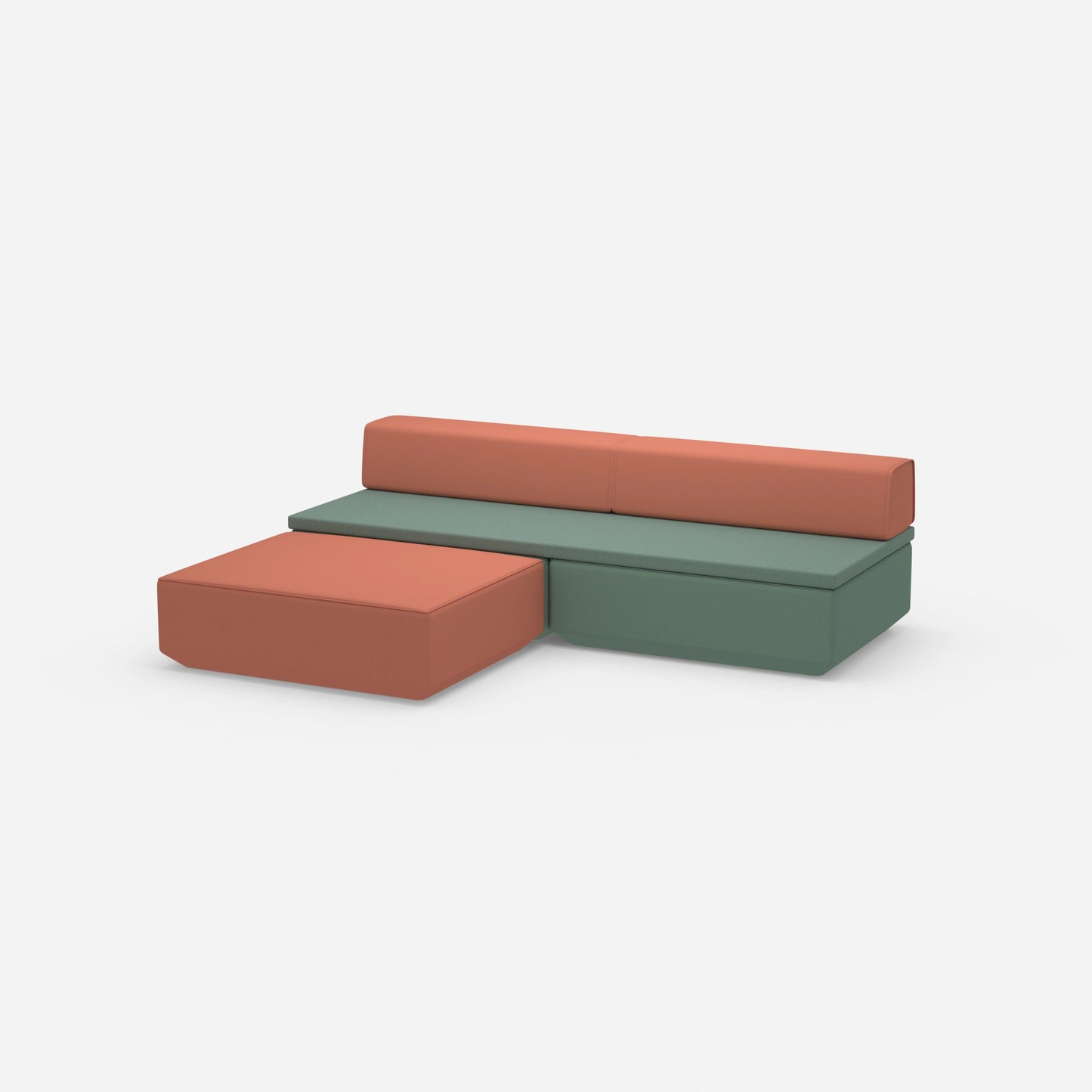 Sofa mit Schlaffunktion klein von der Seite