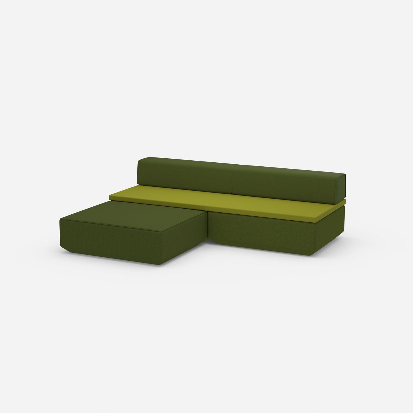 Sofa mit Schlaffunktion klein von der Seite