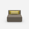 Sofa Recamiere breit von vorne