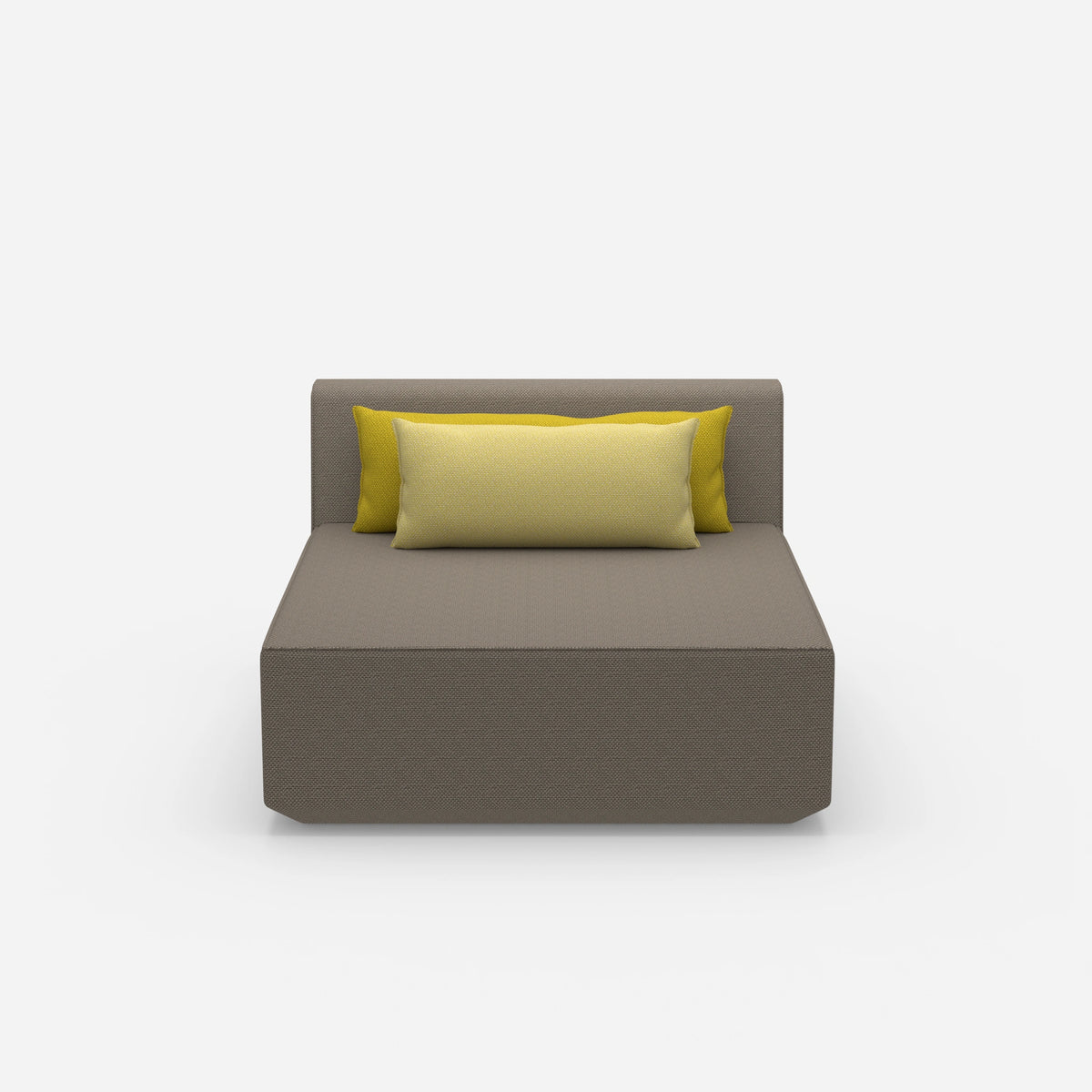 Sofa Recamiere breit von vorne
