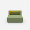 Sofa Recamiere breit von vorne