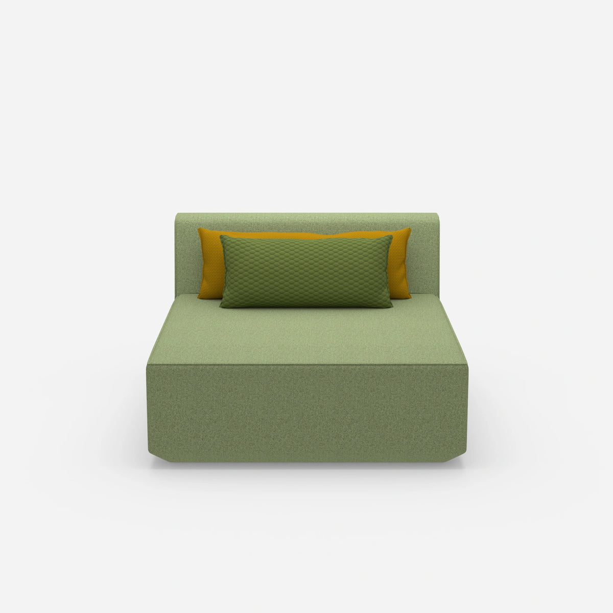 Sofa Recamiere breit von vorne