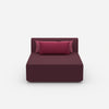 Sofa Recamiere breit von vorne