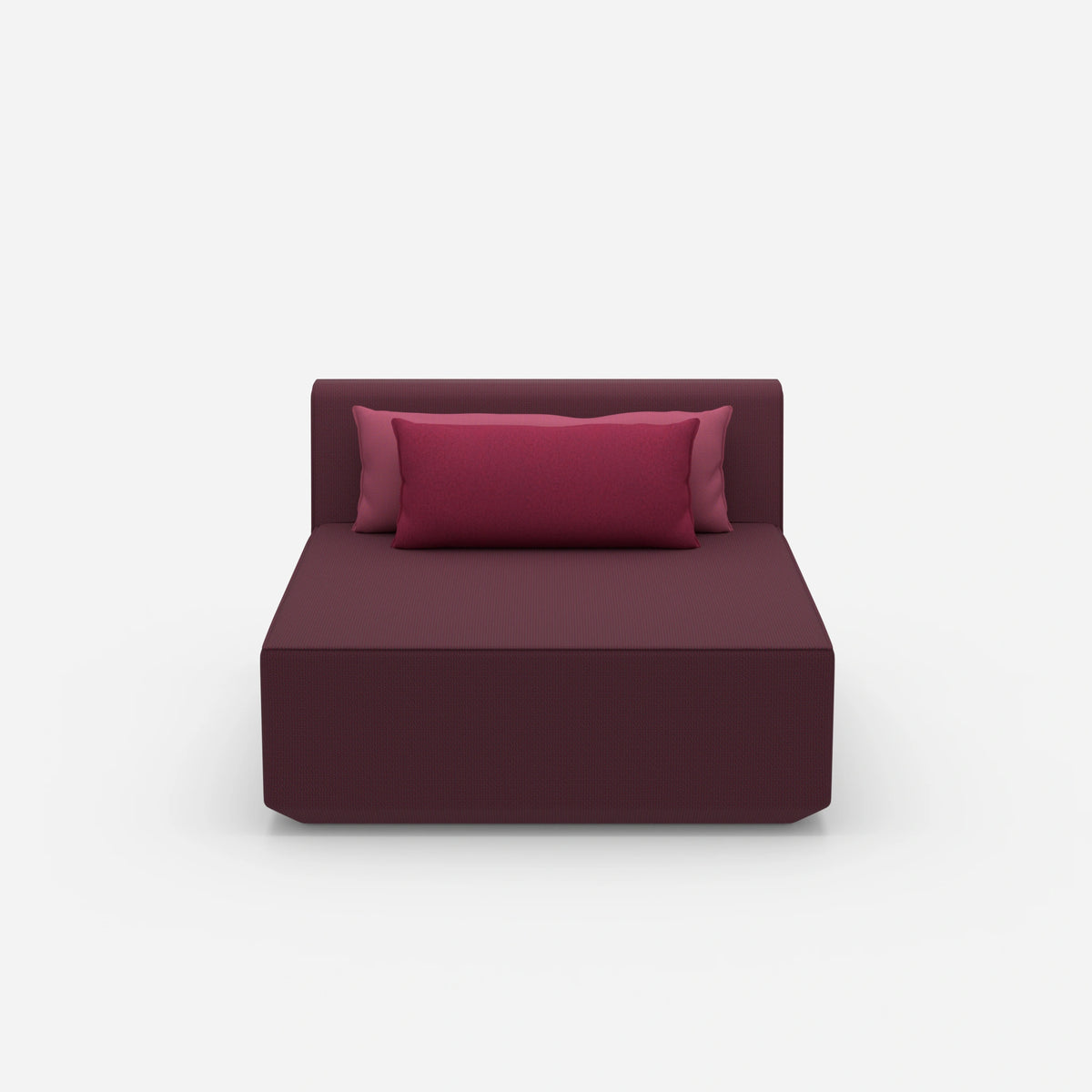 Sofa Recamiere breit von vorne