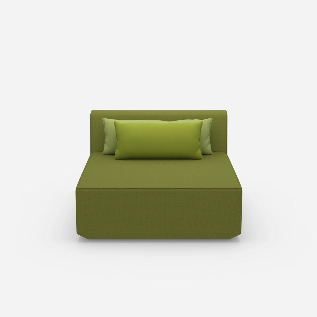 Sofa Recamiere breit von vorne