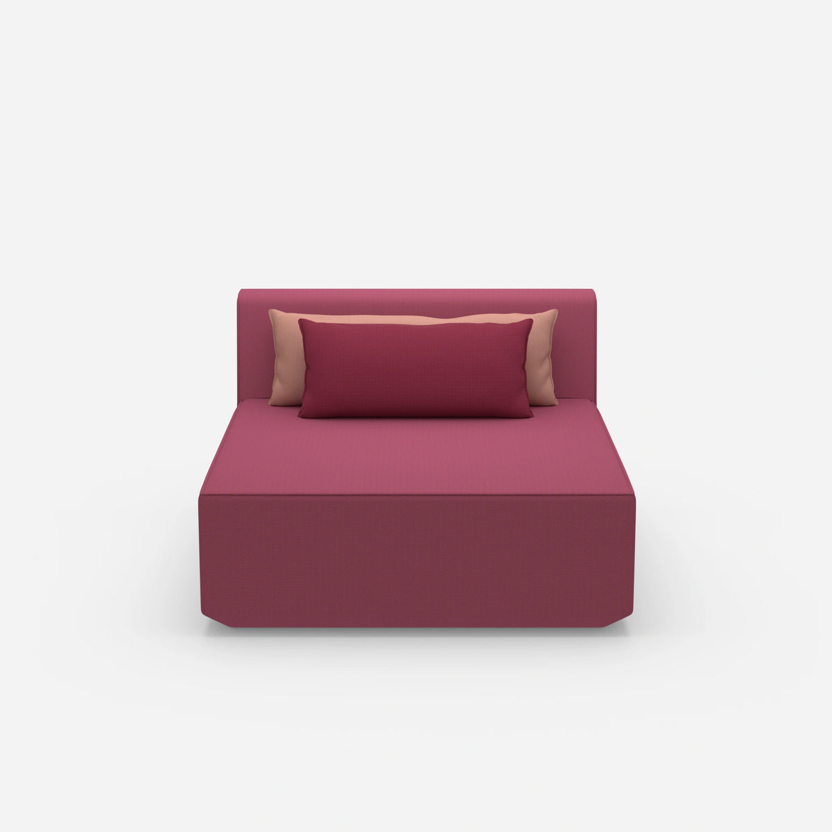 Sofa Recamiere breit von vorne