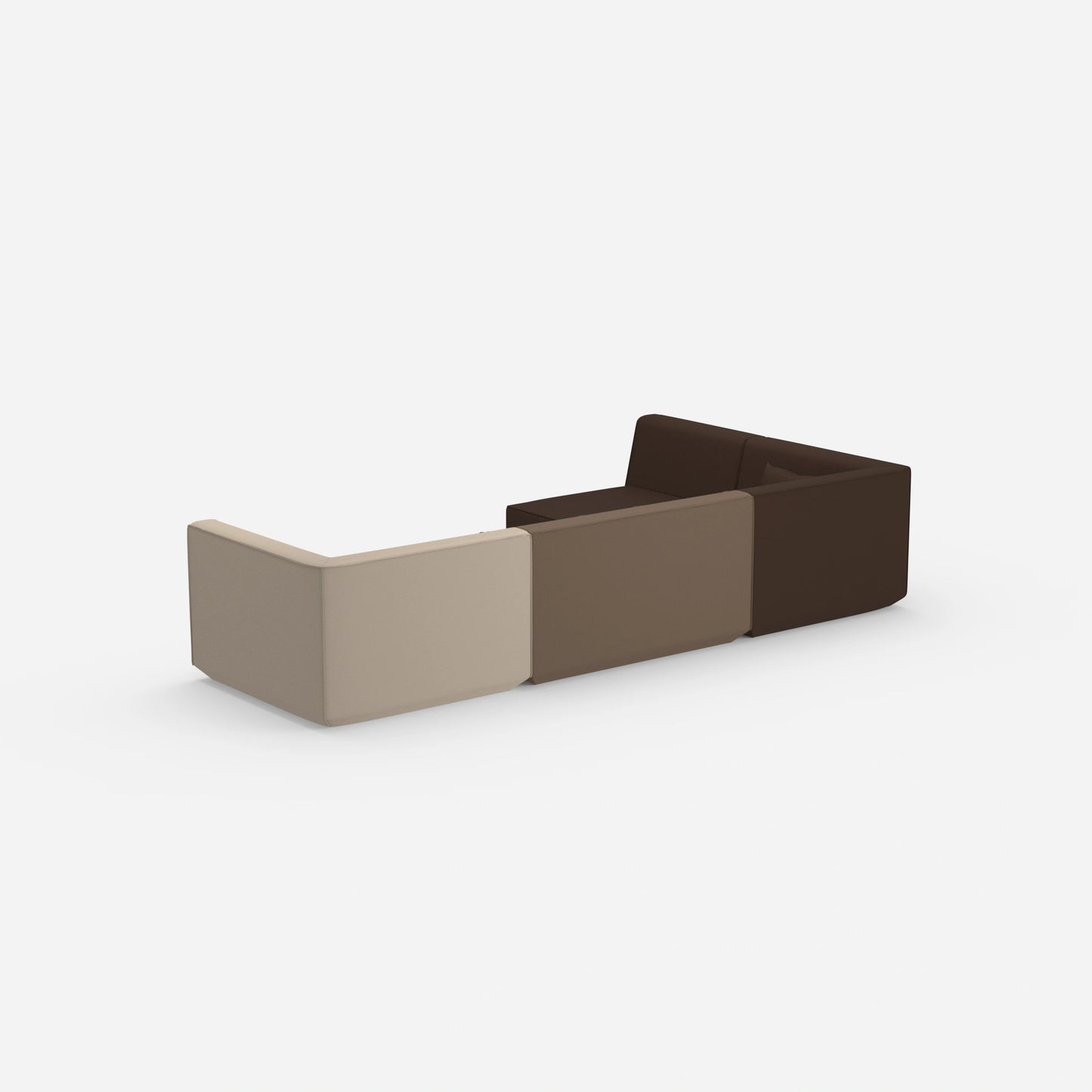 Sofaecke modern von hinten