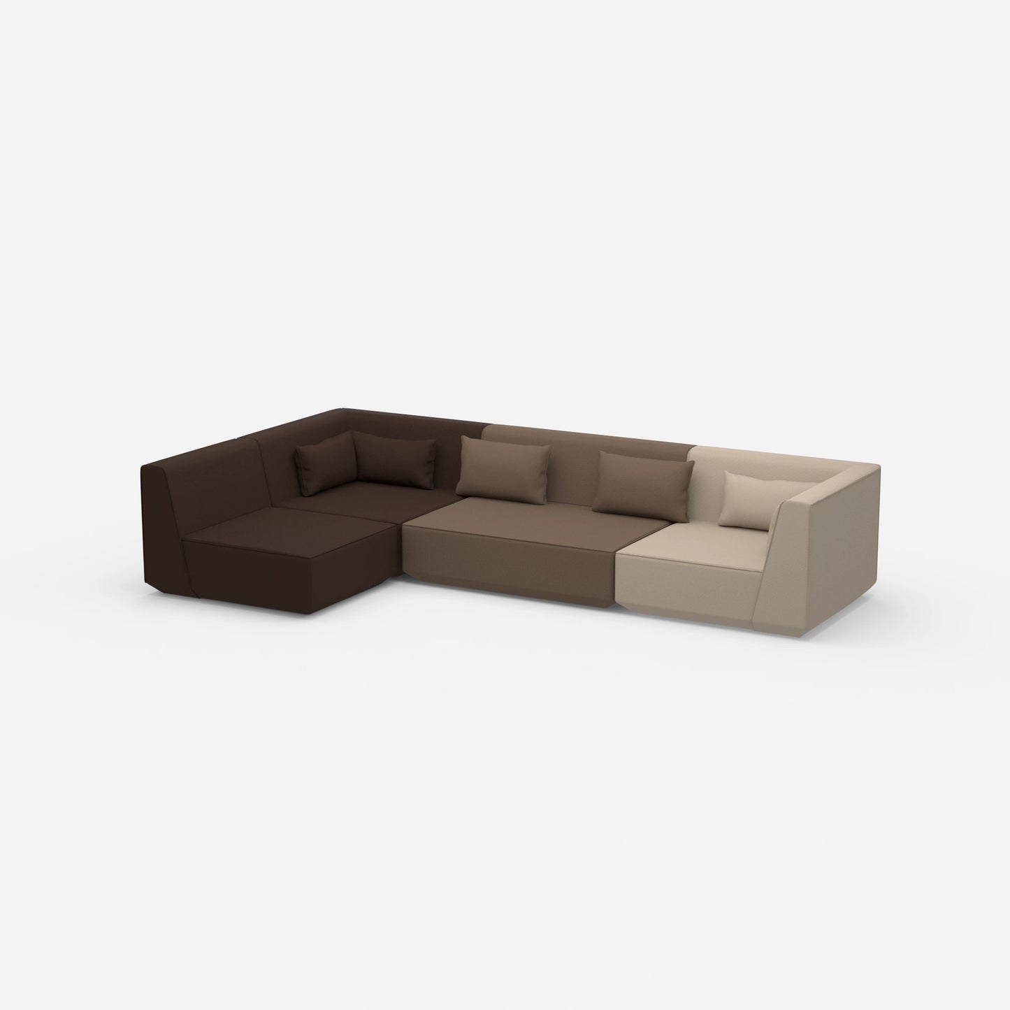 Sofaecke modern von der Seite