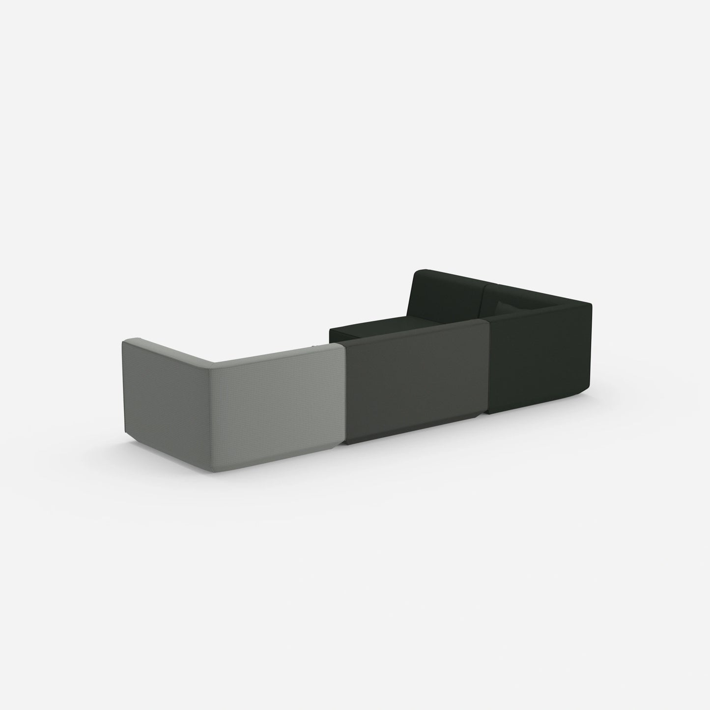Sofaecke modern von hinten