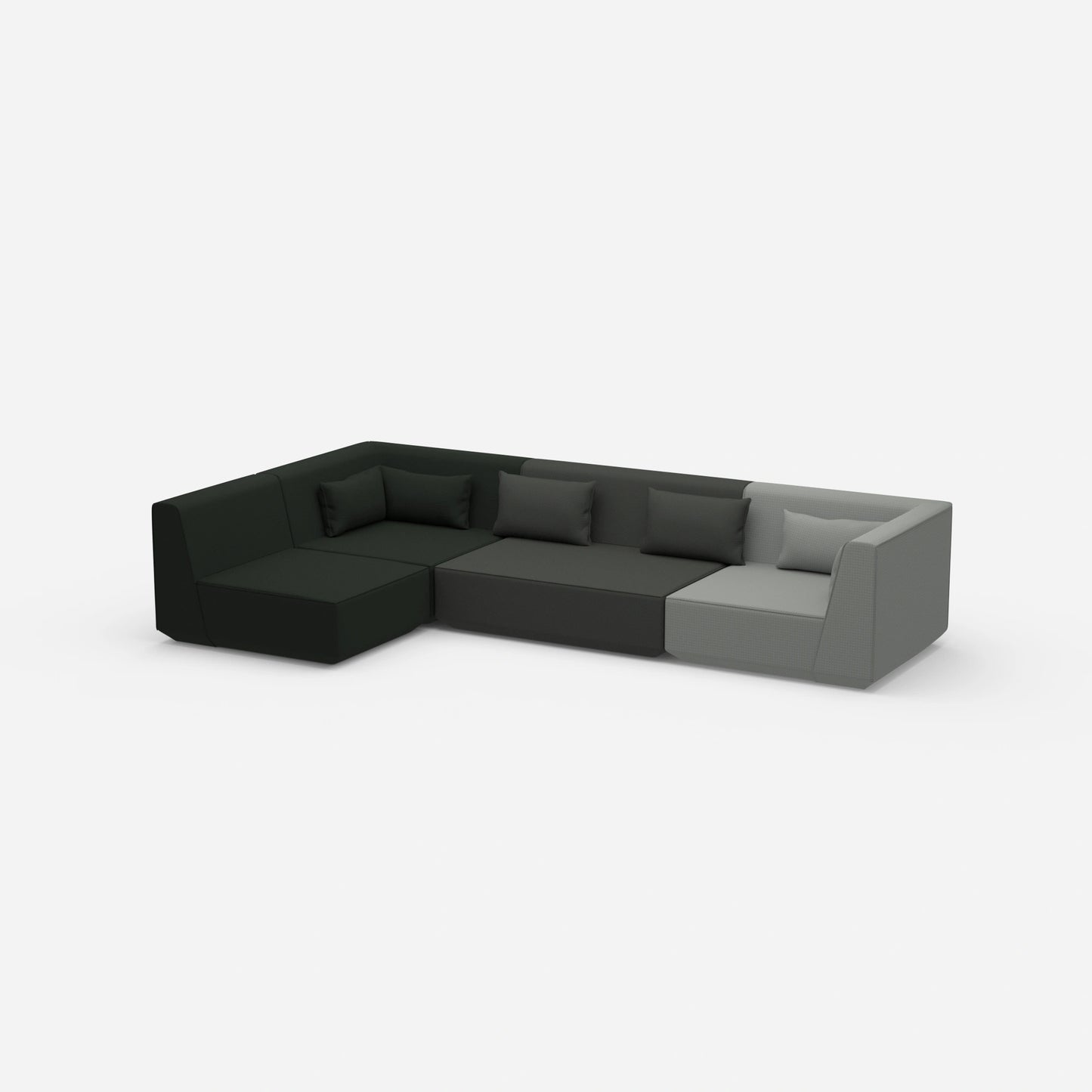 Sofaecke modern von der Seite