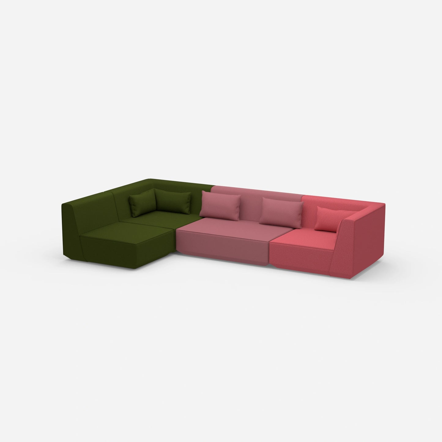 Sofaecke modern von der Seite