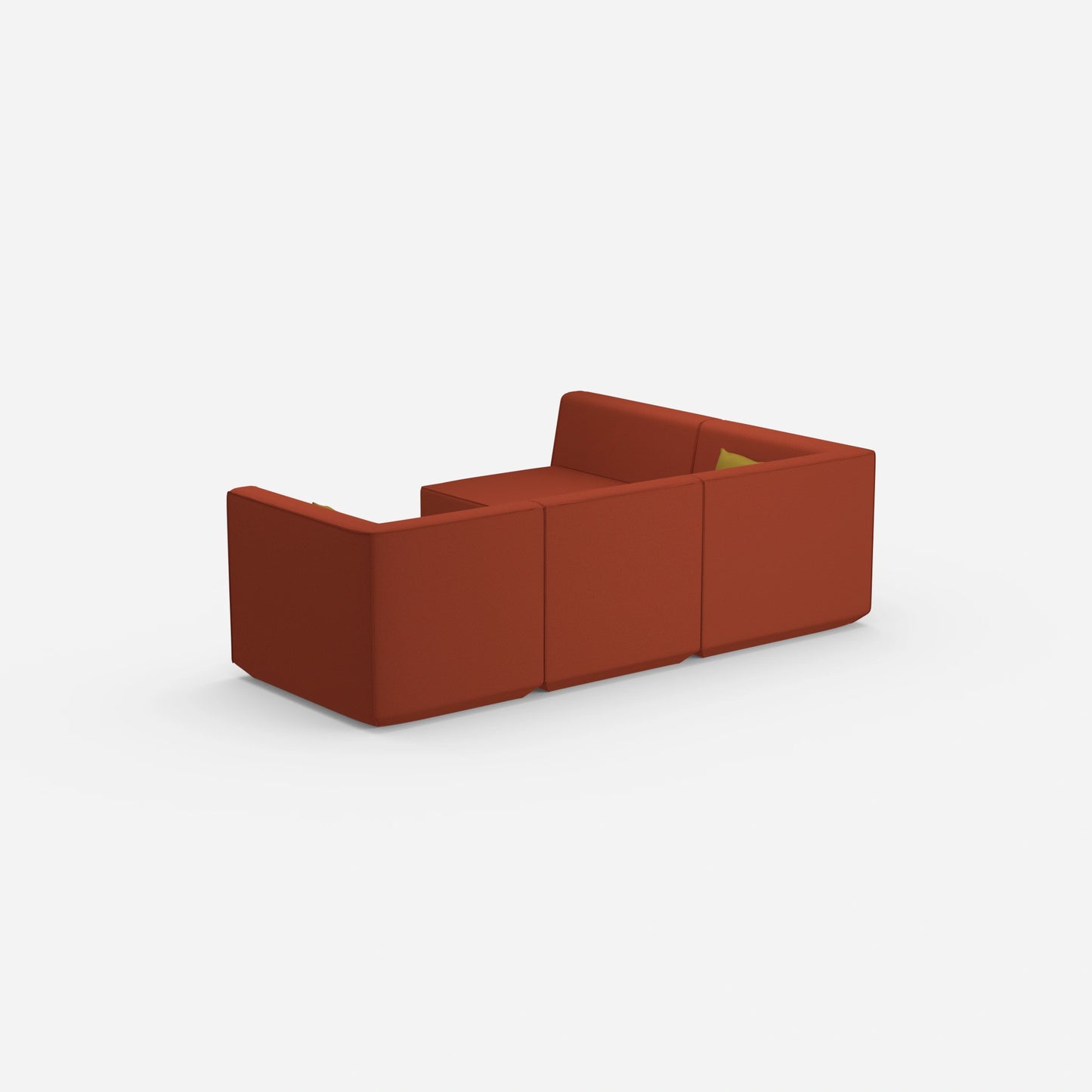 Coin canapé orange de derrière