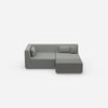 Canapé d'angle modulaire profond de face