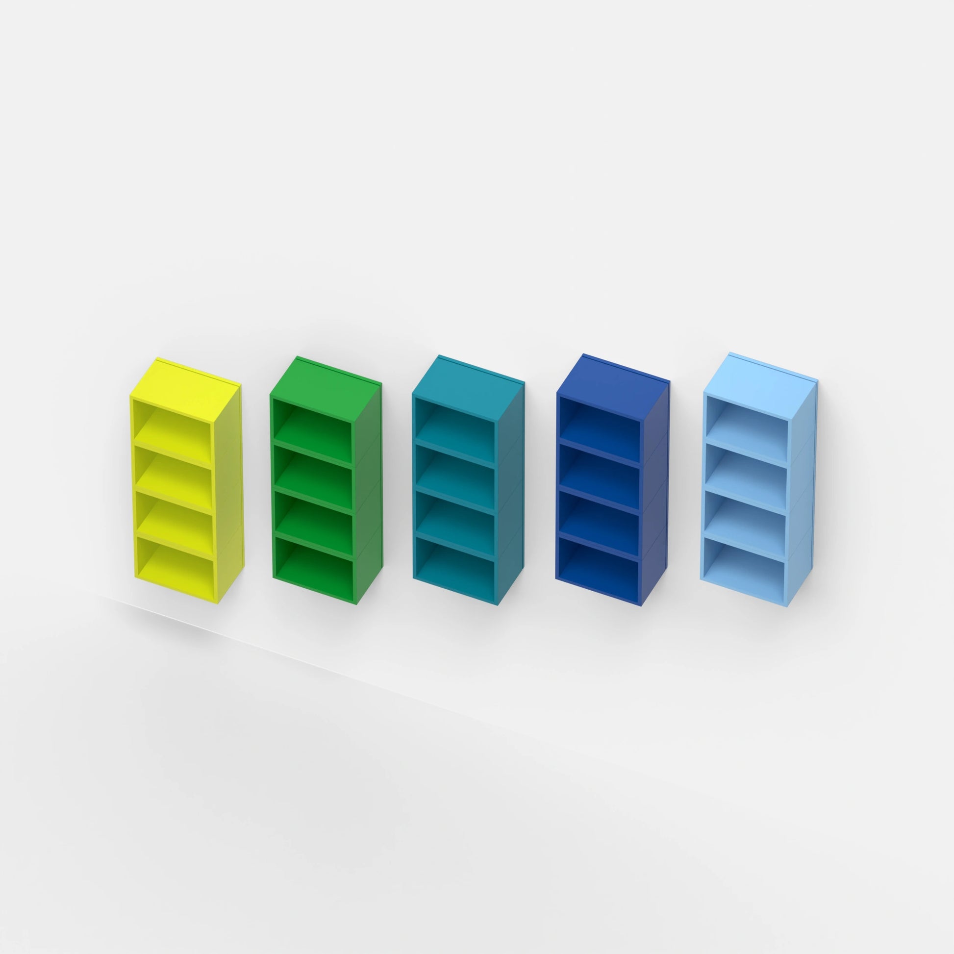 Staircase shelving RK045 from above