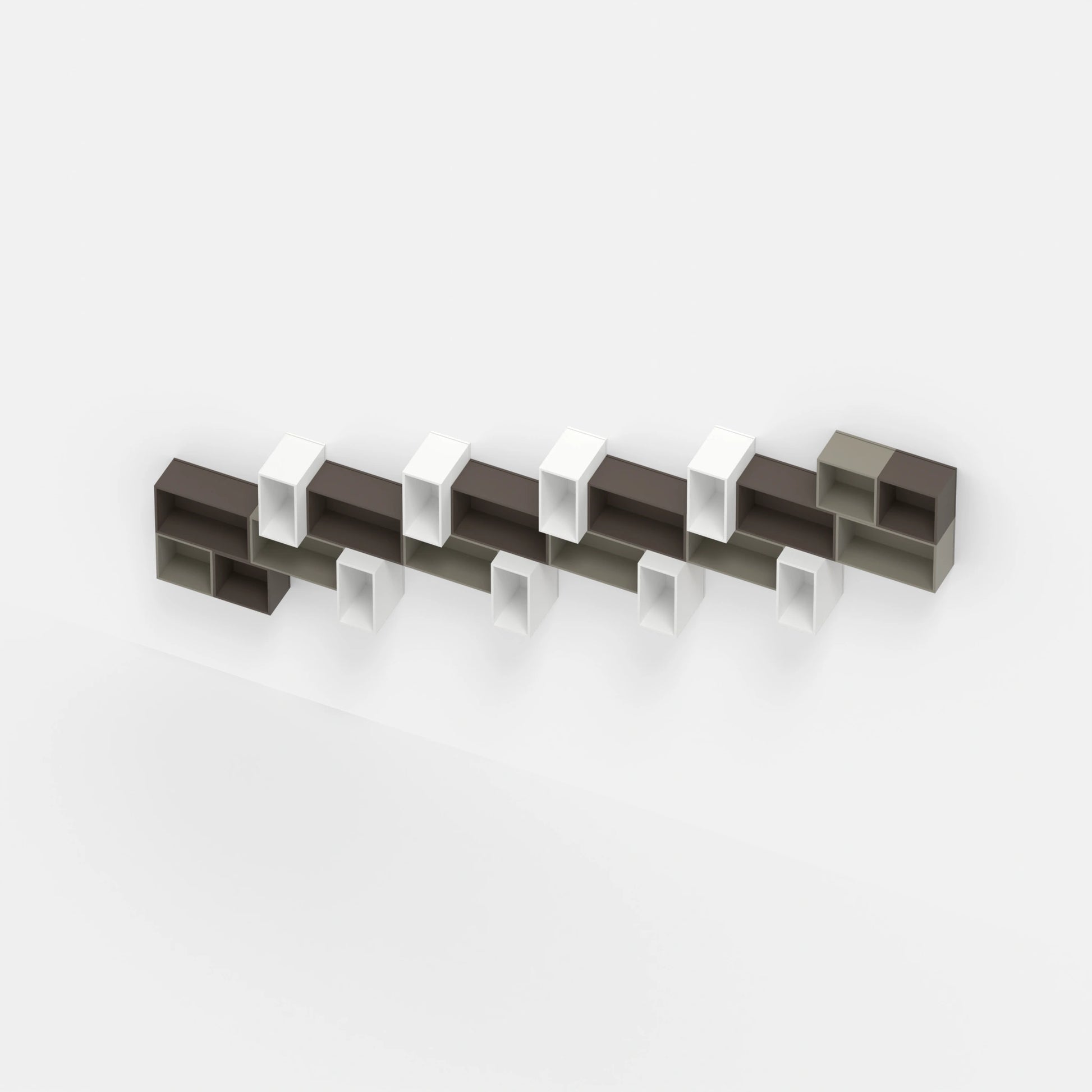 Staircase shelving RK055 from above