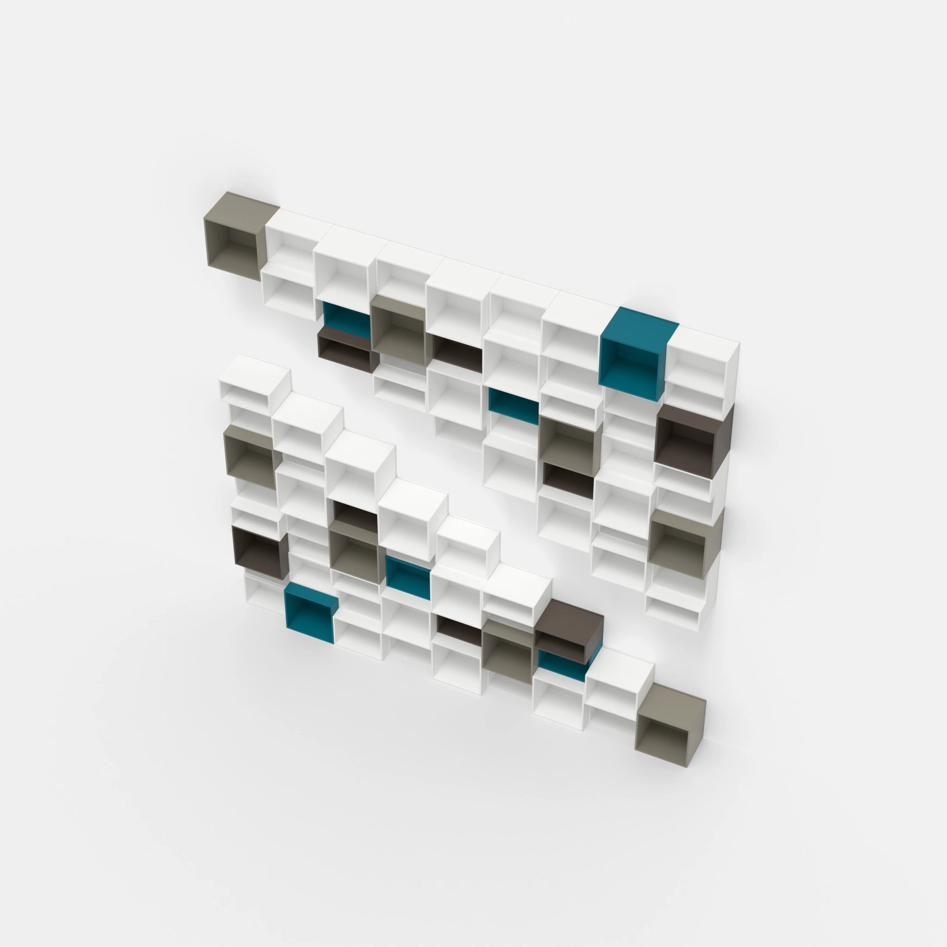 Staircase shelving RK083 from above