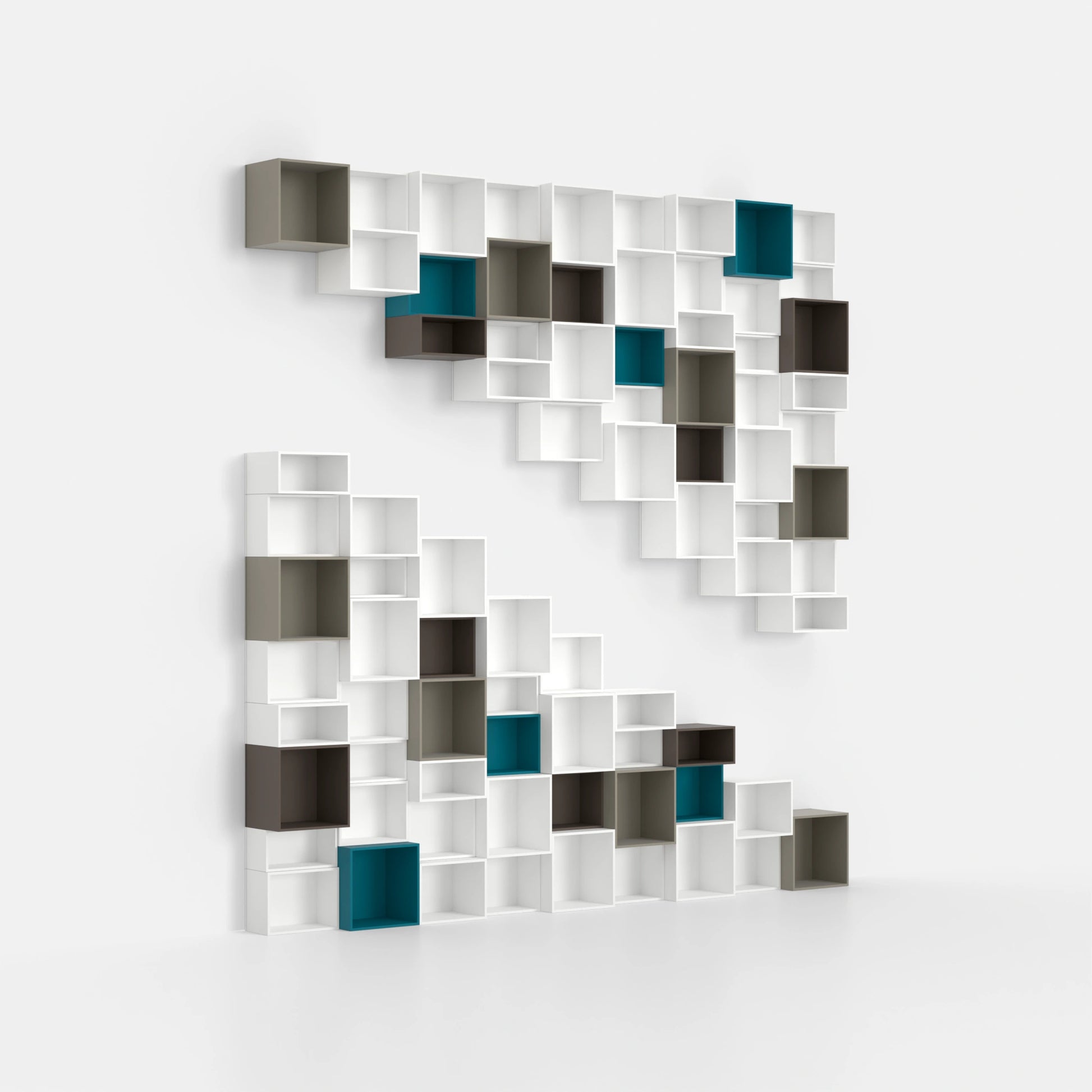 Staircase shelving RK083 from the right-hand side