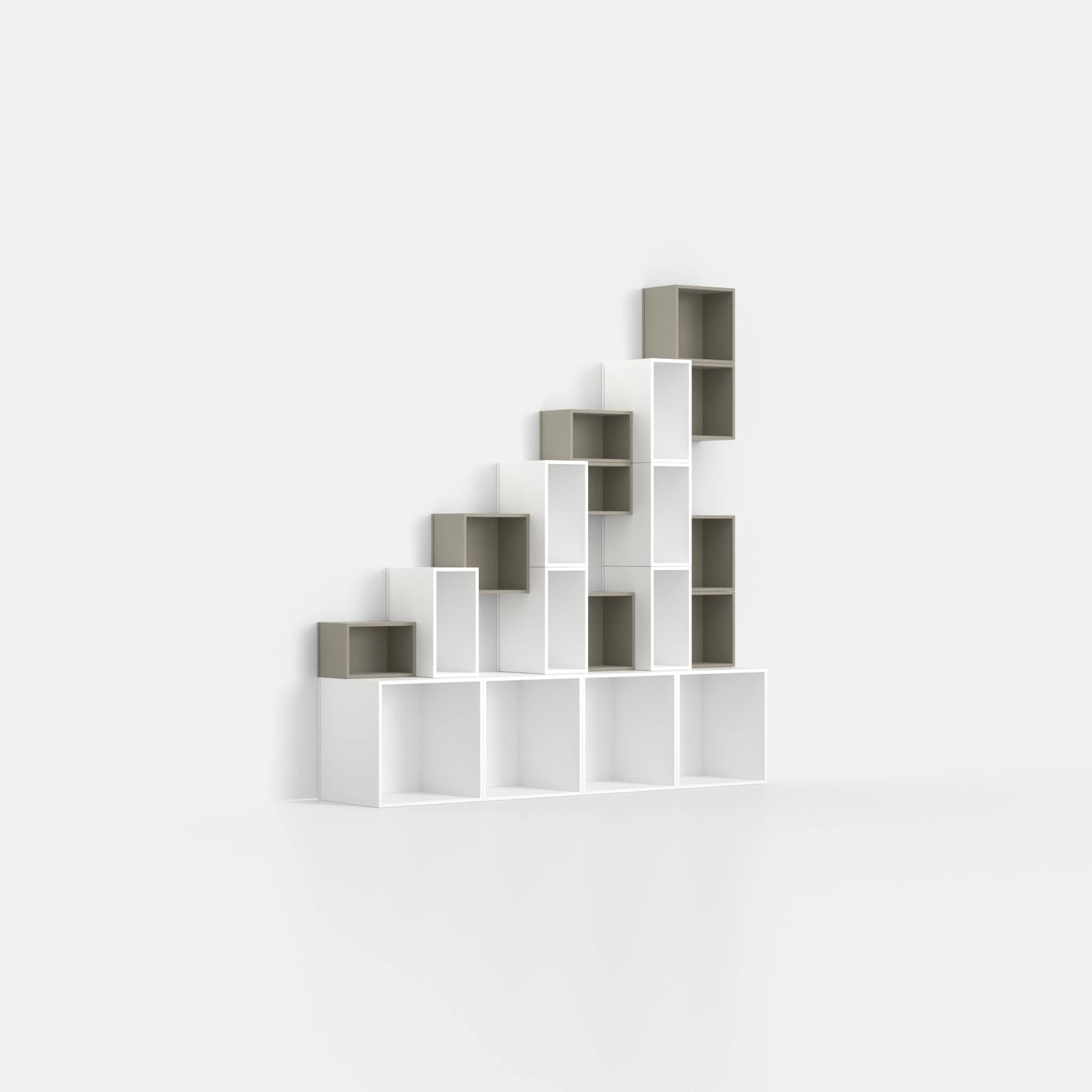 Staircase shelving RK102 from the right-hand side
