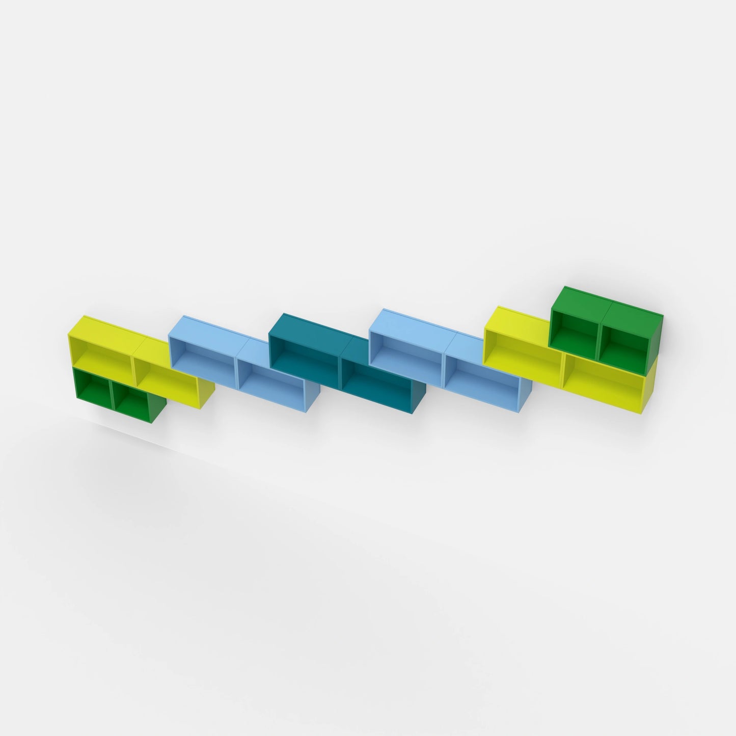 Staircase shelving RK125 from above