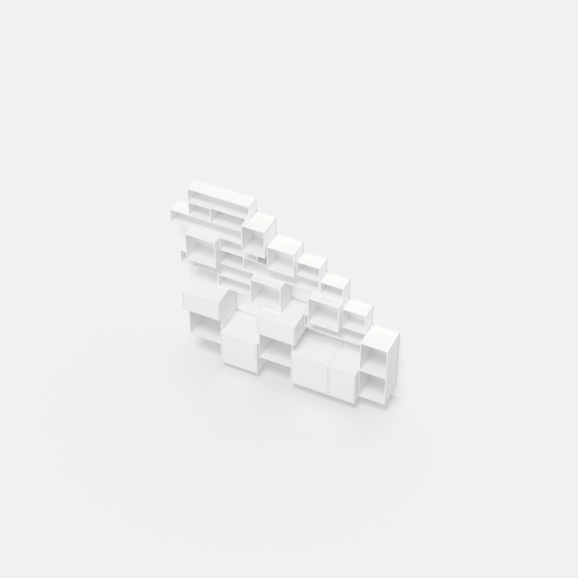 Staircase shelving RK267 from above