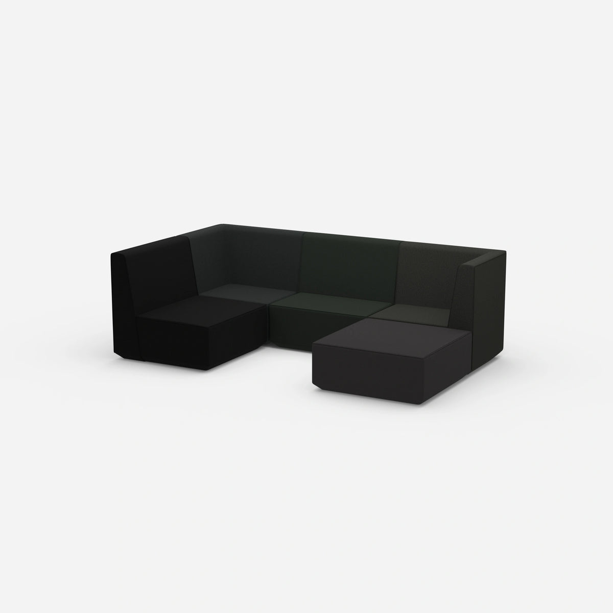 Wohnlandschaft konfigurierbar von der Seite