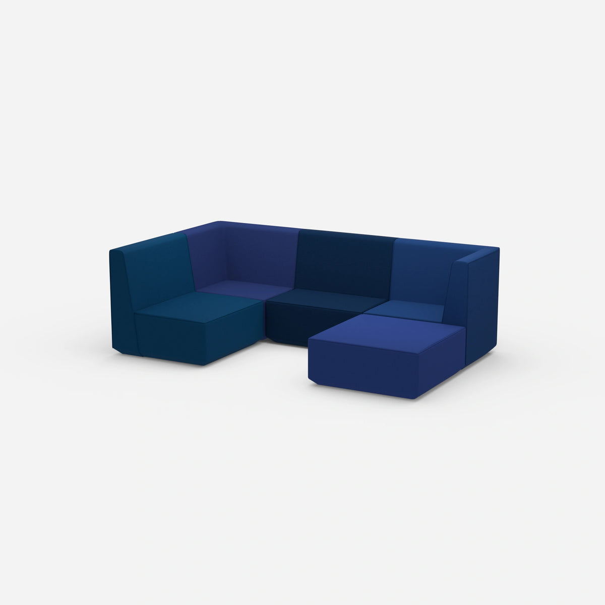 Wohnlandschaft konfigurierbar von der Seite