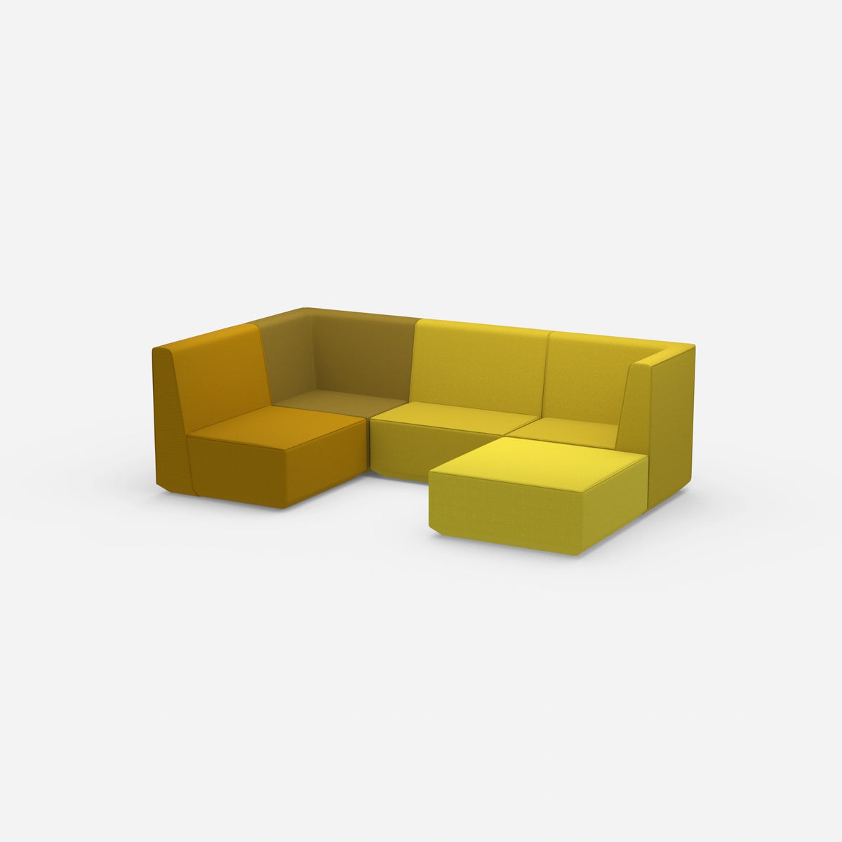 Wohnlandschaft konfigurierbar von der Seite